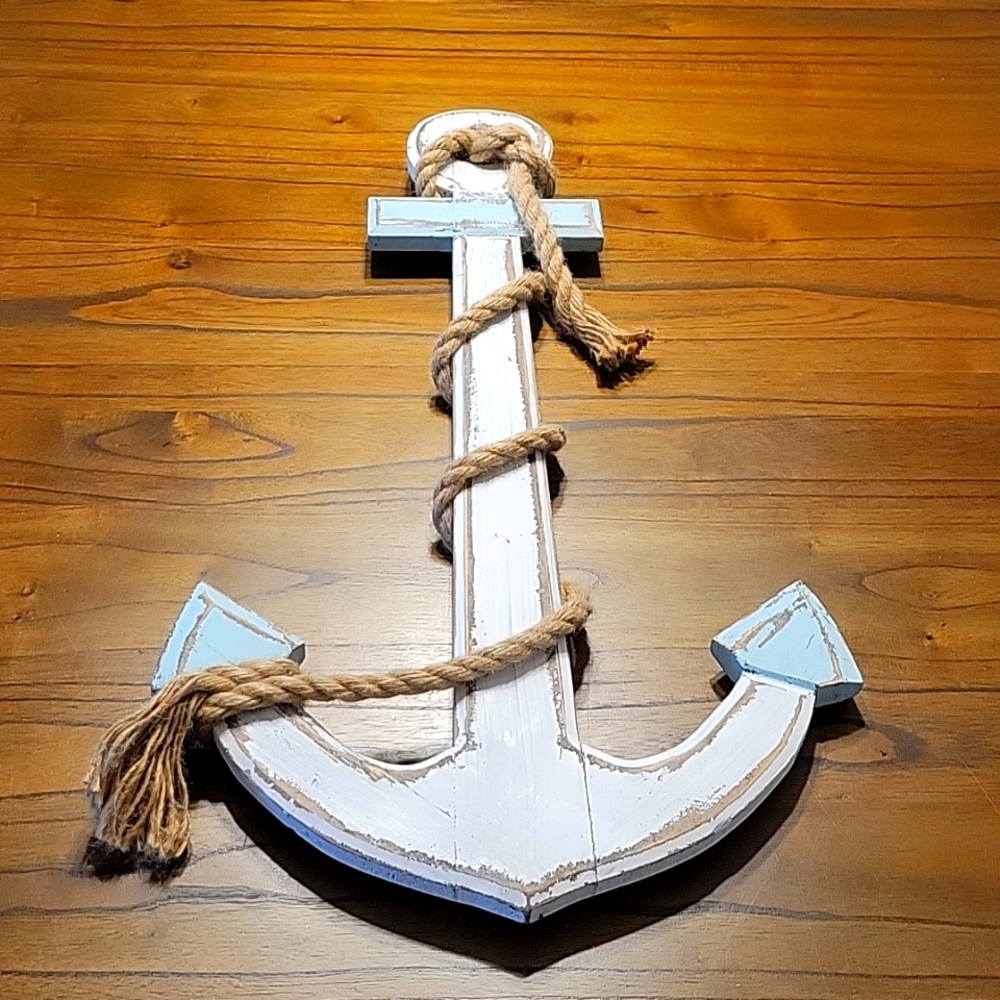 Wooden Anchor Wall Decor